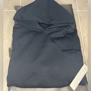Black essential hoodies
